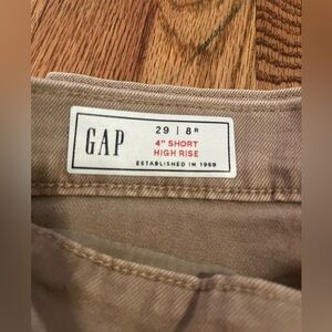 GAP, 4" High Rise Denim Shorts